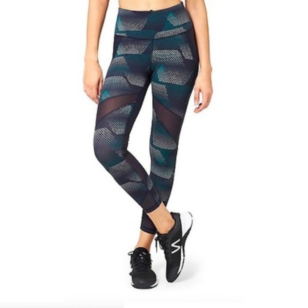Athleta Sculptek Kinetic Stealth Mesh Leggings SP